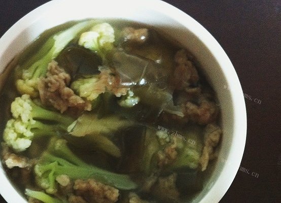 家常菜花粉条肉羹