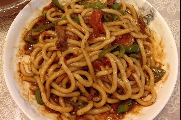 番茄牛肉乌冬面