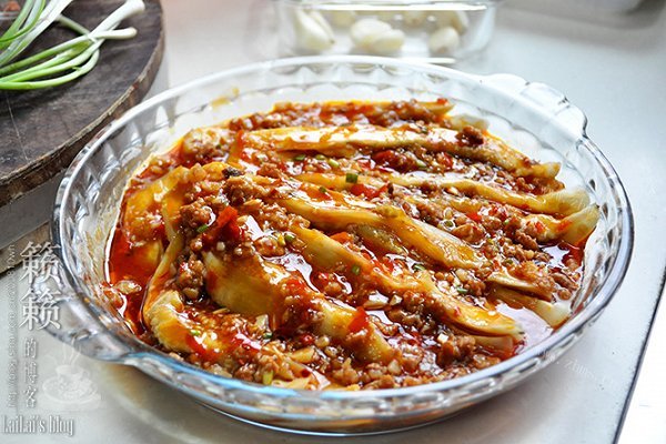 蒜泥肉末茄子