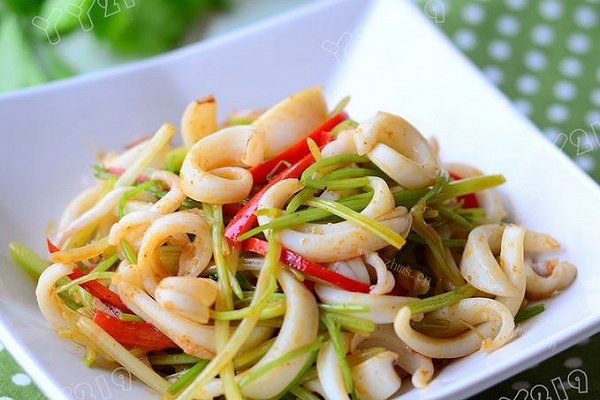 沙茶炒鲜鱿