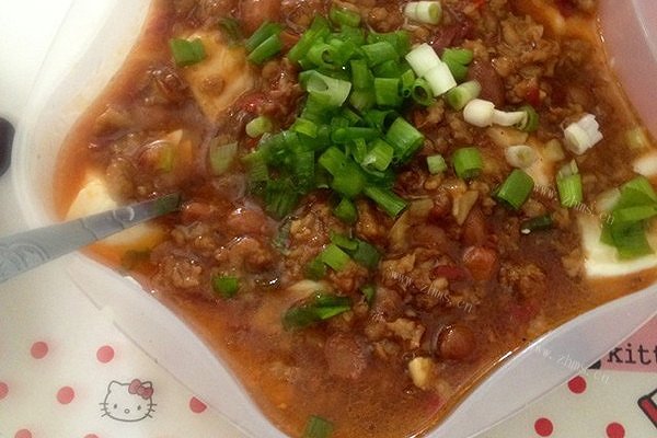 家庭版肉末烩豆腐