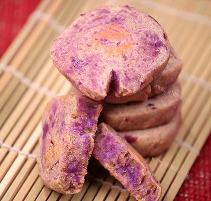 紫薯燕麦饼