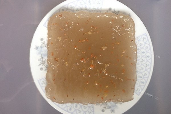 自制的桂花马蹄糕