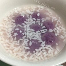 细腻早餐之紫薯（二）：酒酿紫薯小圆子