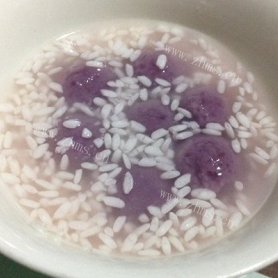 细腻早餐之紫薯（二）：酒酿紫薯小圆子