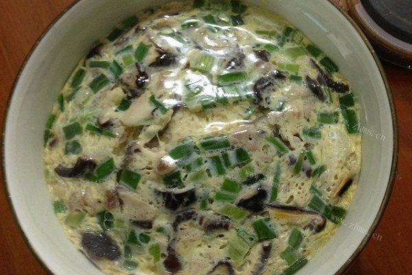 香菇肉末蒸蛋