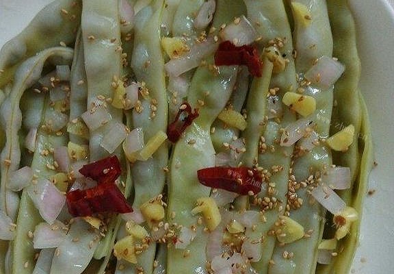 腊八蒜蒸豆角