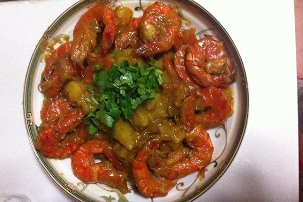 宝贝咖喱虾