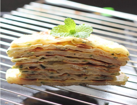 烫面葱油饼