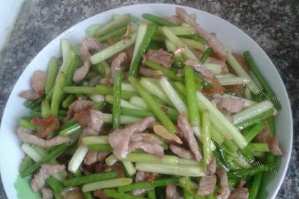 蒜苔炒肉