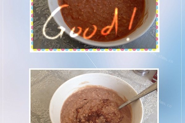 牛奶巧克力燕麦粥