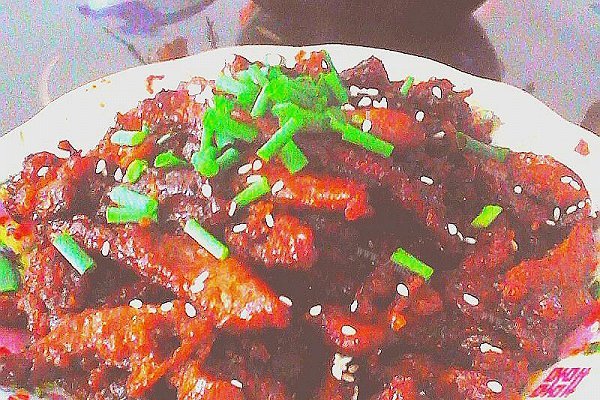 油煎肉丝