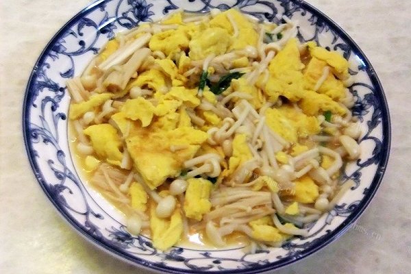 金针菇炒蛋