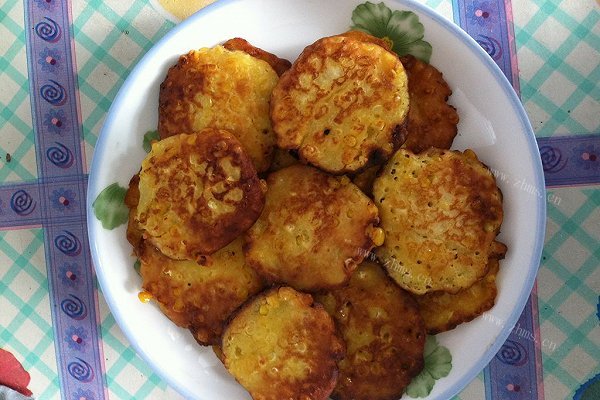 鲜玉米甜饼