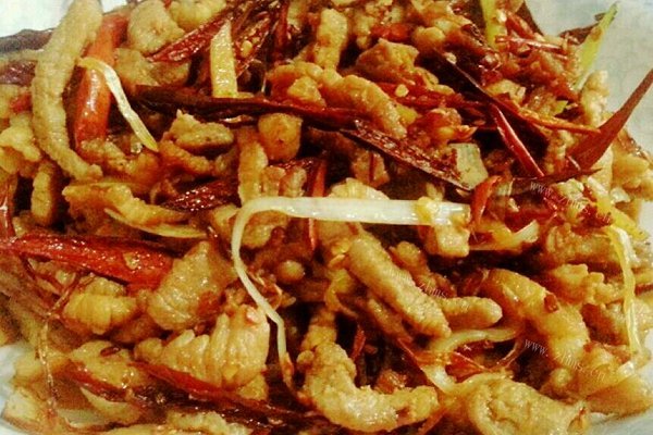香辣红椒肉丝