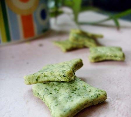 美味的紫菜苏打饼干