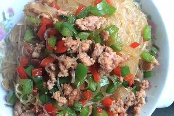 蚂蚁上树（肉末粉丝）