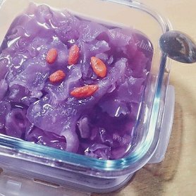 自制紫薯银耳汤