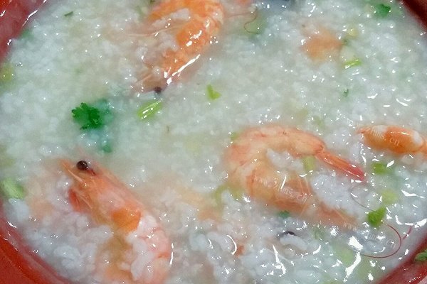 砂锅鲜虾粥