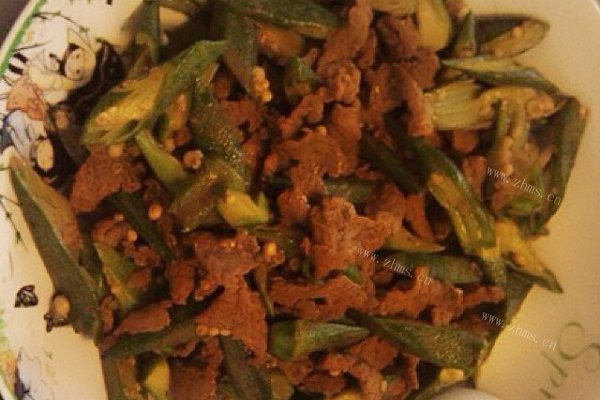 家常秋葵炒牛肉