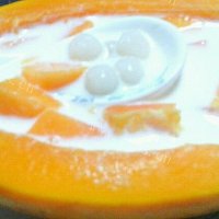 木瓜椰奶炖糯米小丸子