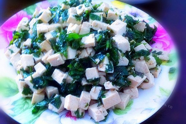 #美食记#紫苏叶拌豆腐