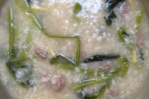 淼淼菠菜牛肉粥