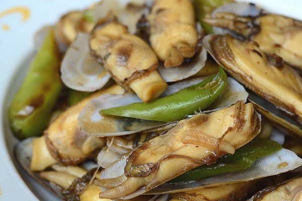 豉椒炒蛏子-小海鲜的惹味吃法