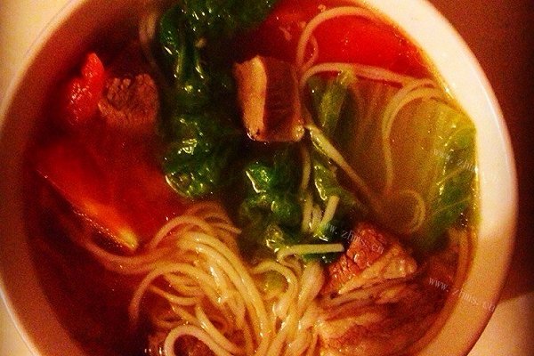 羊肉汤时蔬面