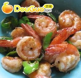 家常炒虾球