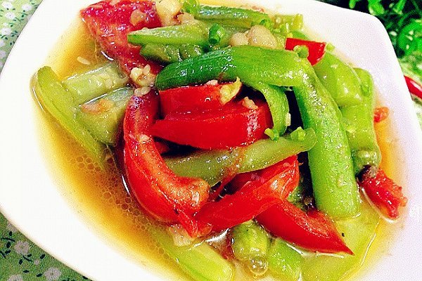 番茄炒丝瓜