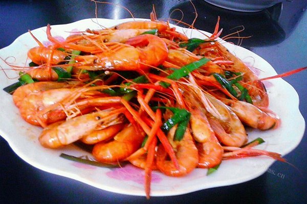 韭菜炒河虾