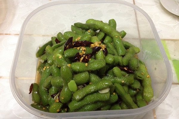 凉拌毛豆