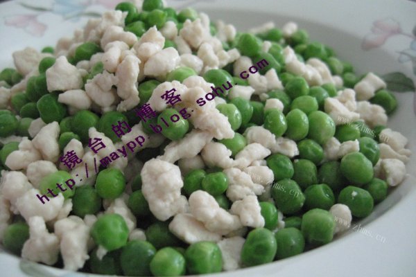 好吃的鸡蓉虾仁炒豌豆
