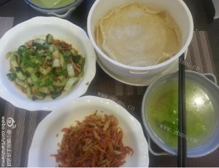 超好吃的春卷皮卷饼