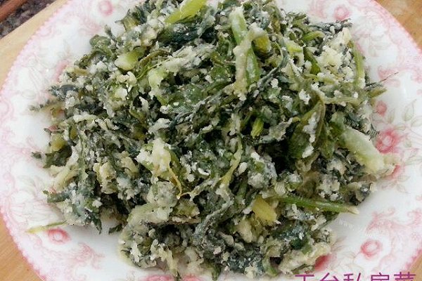 蒸芹菜叶