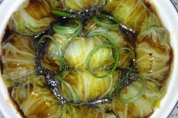 蒸白菜卷