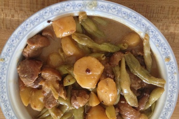 家常猪肉炖豆角