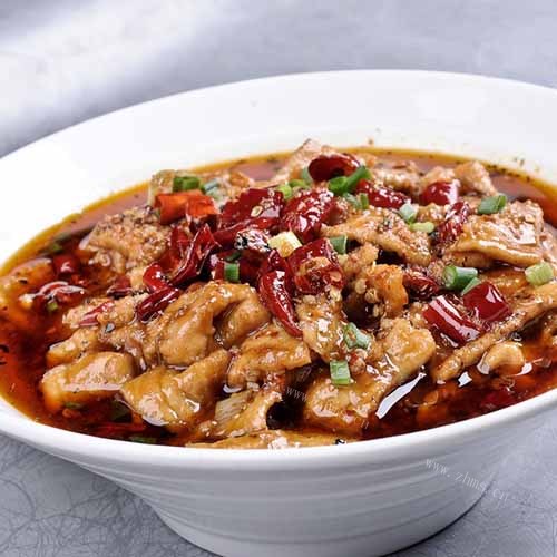 在家做的水煮肉片