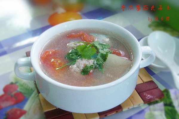 冬瓜番茄丸子汤
