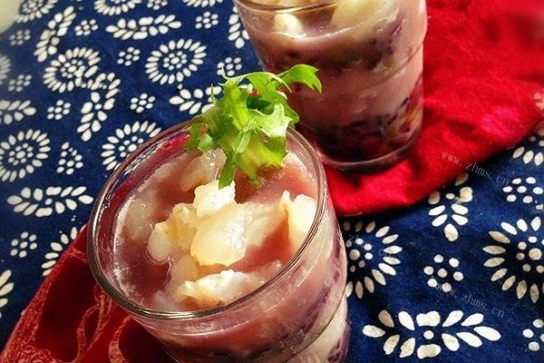 美味的荔枝杂豆冰
