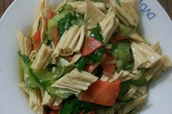 清炒腐竹