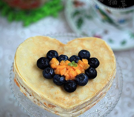DIY-可丽饼芒果蛋糕