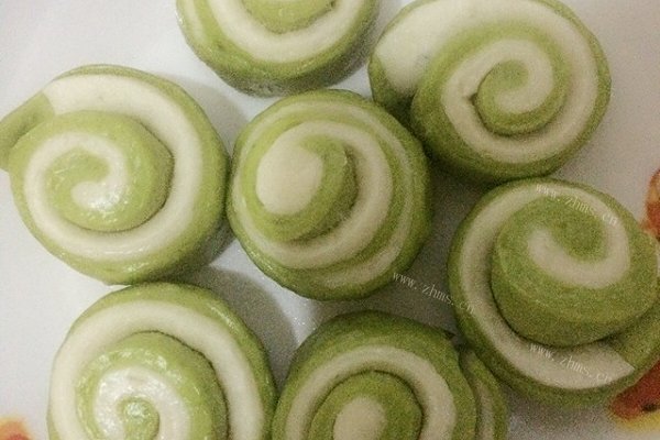 奶味花色馒头