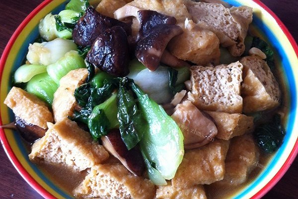 油豆腐烩菜