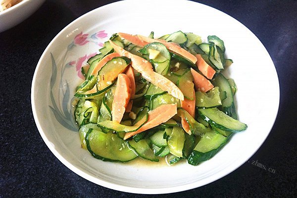 黄瓜炒火腿