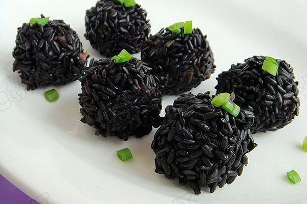 DIY紫米珍珠丸子