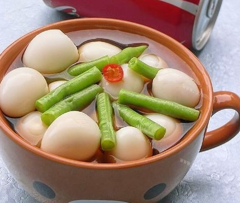 卤豇豆鹌鹑蛋