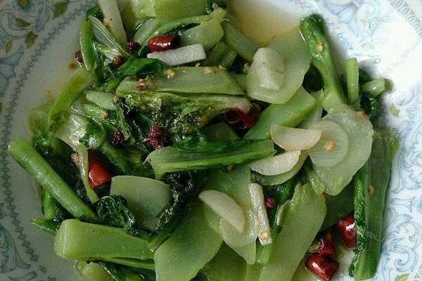 素炒油麦菜