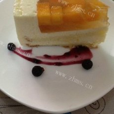 芒果果冻黄桃慕斯蛋糕